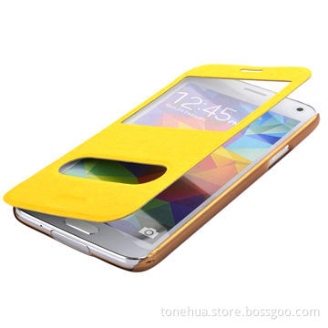 Dual Window S View Flip Case Battery Housing for Samsung S5